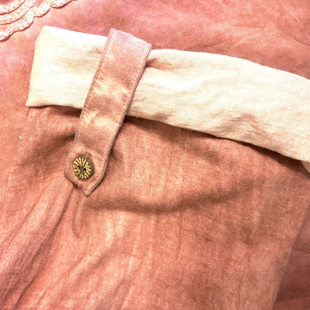 Ali Miles 3X Embroidered Pink Blouse shirt top Lagenlook Boho - Picture 11 of 14